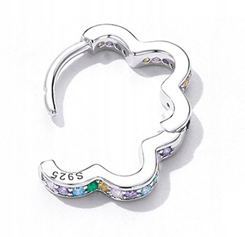 KOLCZYKI Srebrne PRÓBA 925 KOLCZYKI Srebro kwiatki Angielskie Zapiecie