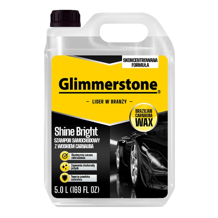 Glimmerstone SZAMPON SAMOCHODOWY Z WOSKIEM CARNAUBA 5L - SPRAWDZONA JAKOŚĆ