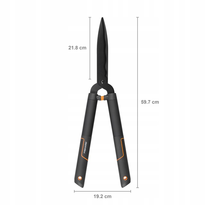 FISKARS SINGLESTEP Nożyce ogrodowe do żywopłotu krzewów ręczne HS22 59cm