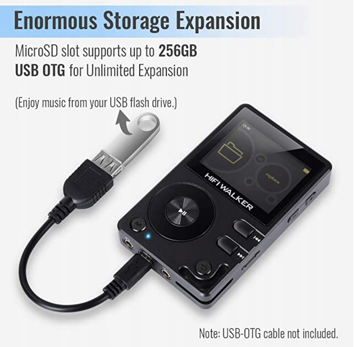 ODTWARZACZ MP3 PLAYER HIFI WALKER BLUETOOTH DSD HD