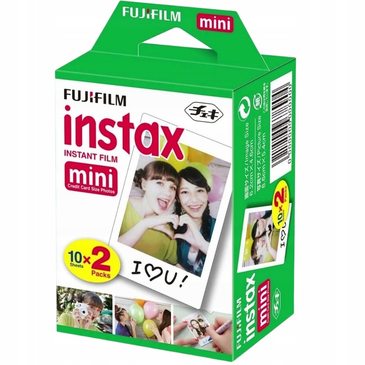 Wkłady Fujifilm Instax Mini Glossy 2 pack 20 zdjęć (120 zdjęć)