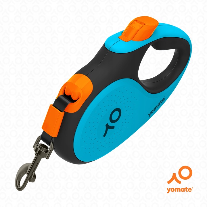 LEKKA SMYCZ AUTOMATYCZNA dla PSA - ZWIJANA / BLOKADA / TAŚMA / 5 METRÓW