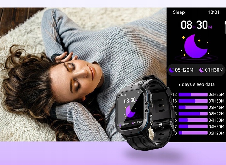 SMARTWATCH MĘSKI C26 AMOLED MENU PL WODOODPORNE KROKOMIERZ watch ZEGAREK