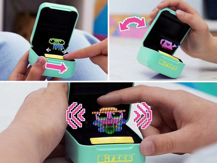 BITZEE INTERAKTYWNE ZWIERZĄTKO CYFROWE HOLOGRAM MIĘTOWE