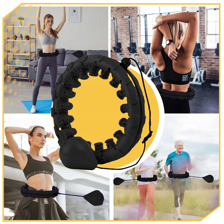 HULA HOP Z OBCIĄŻENIEM Odchudzające Obciążnikiem Smart z Wypustkami HULAHOP