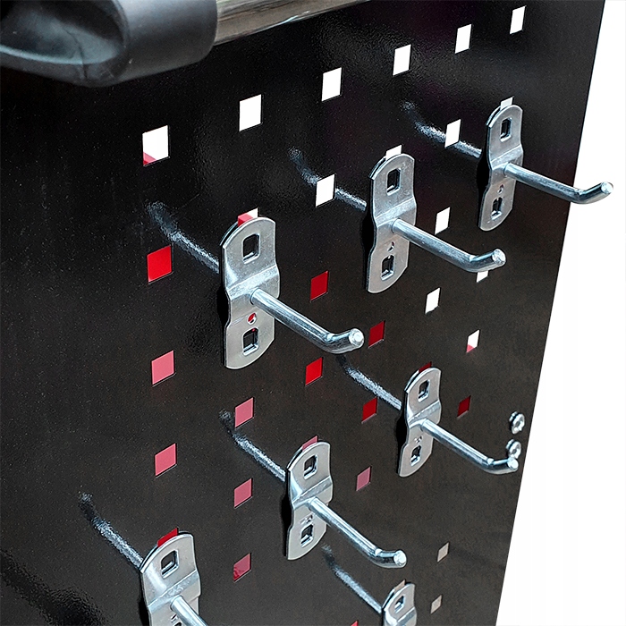 Wózek trzypółkowy warsztatowy narzędziowy 3PA cz ze ściankami Sherman