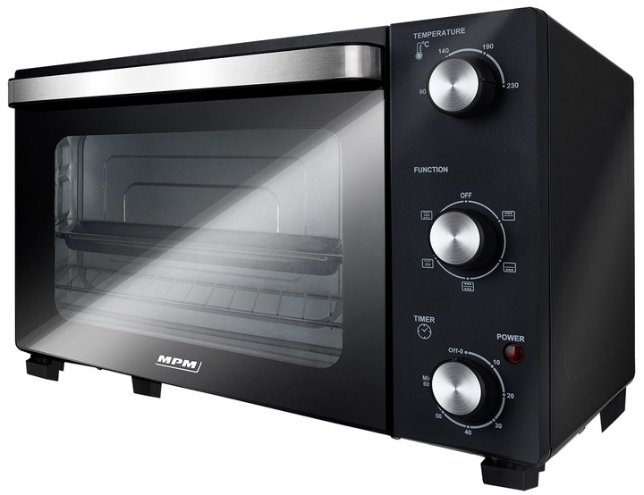 Piekarnik mini elektryczny mocny z termoobiegiem 28 l MPM MPE-15/T