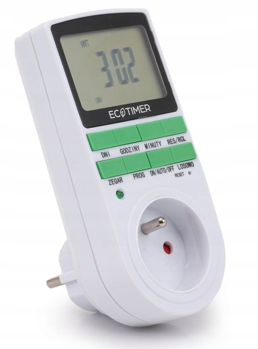 PROGRAMATOR CZASOWY WŁĄCZNIK WYŁĄCZNIK TIMER CYFROWY LCD - Polskie Menu