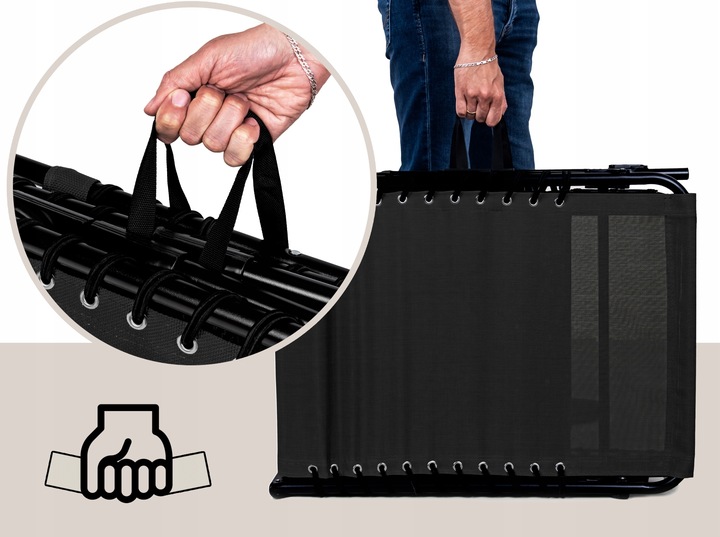 LEŻAK ogrodowy plażowy RIVA SKŁADANY leżanka REGULOWANY łóżko Z ZAGŁÓWKIEM