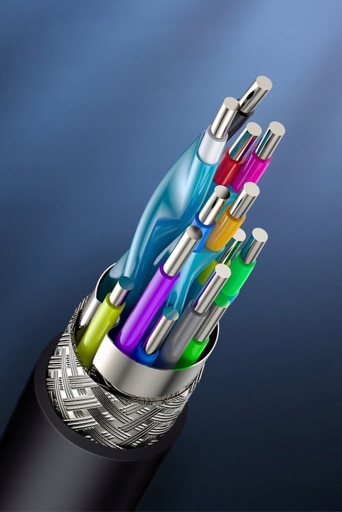 BASEUS KABEL PRZEWÓD HDMI 2.0 4K 60HZ 120HZ UHD 3D HDR HIGH SPEED 18GBPS 5M