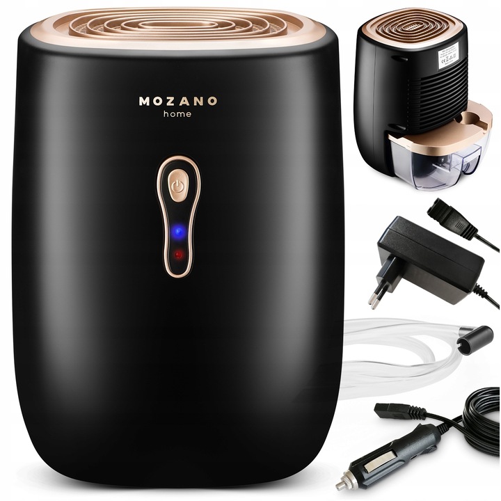 OSUSZACZ POWIETRZA POCHŁANIACZ WILGOCI 30W 800ml CICHY DOM + SAMOCHÓD 12V