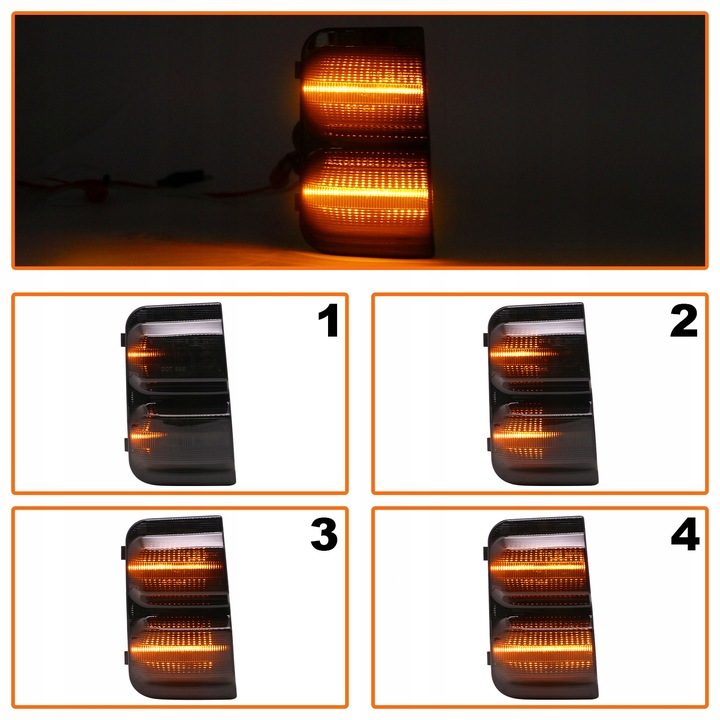 KIERUNKOWSKAZY DYNAMICZNE LED W LUSTERKO DO FIAT DUCATO 06-