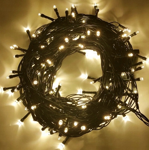 MOCNE LAMPKI CHOINKOWE 500 LED BIAŁE CIEPŁE ZEWNĘTRZNE WEWNĘTRZNE PROGRAMY