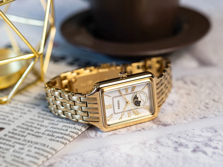 DAMSKI ZEGAREK FOSSIL ES5398 RAQUEL NA BRANSOLECIE WSKAŹNIK DAY/NIGHT