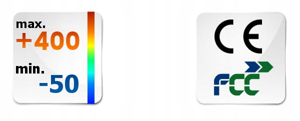 PIROMETR TERMOMETR LASEROWY BEZDOTYKOWY MIERNIK NA PODCZERWIEŃ -50 +400°C