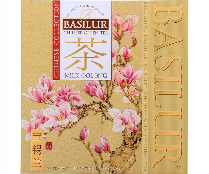 Basilur MILK OOLONG herbata zielona MLECZNA ekspresowa CHIŃSKA - 100x1,5 g