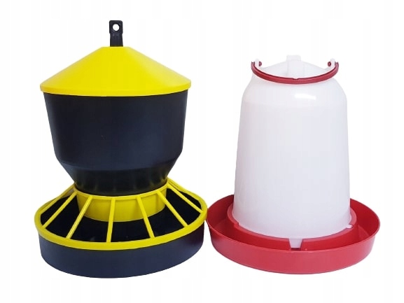 Zestaw dla drobiu POIDŁO 6L + KARMNIK 6KG DLA DROBIU KACZEK GĘSI KUR