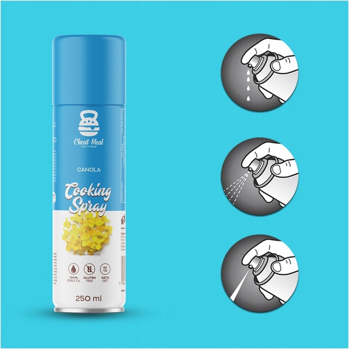 OLEJ RZEPAKOWY + OLIWA Z OLIWEK 250ml W sprayu 250 ML do smażenia ZESTAW