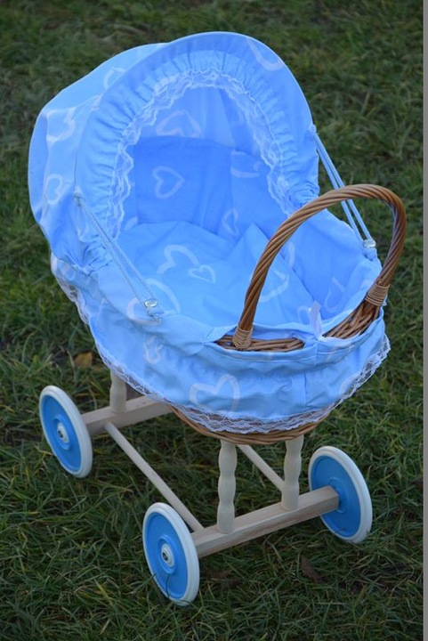 Wiklinowy wózek dla lalek wozek wózki 16 kolorów