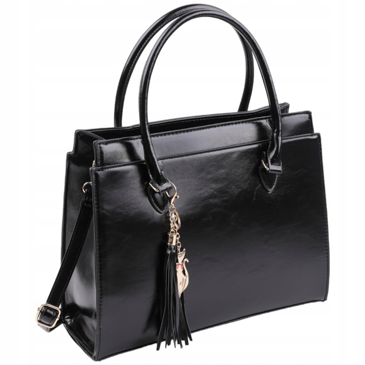 Torebka damska shopper na ramię WIZYTOWE SHOPPERKI MIEJSKIE KLASYCZNE