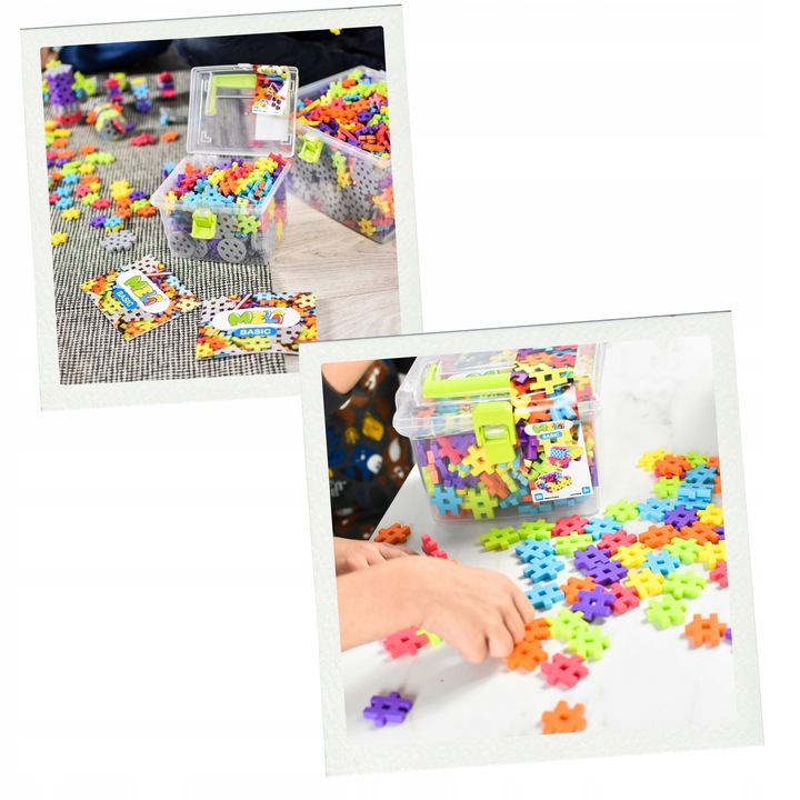 KLOCKI KONSTRUKCYJNE WAFLE MELI BASIC TRAVEL BOX 1000 EL PUZZLE 3D GOFRY