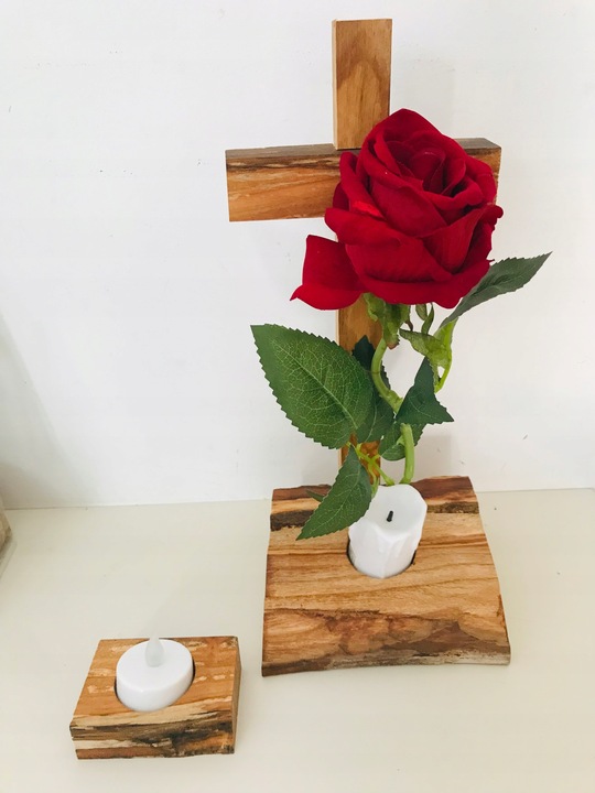 STROIKI na CMENTARZ STROIK na GRÓB drewniany KRZYŻ