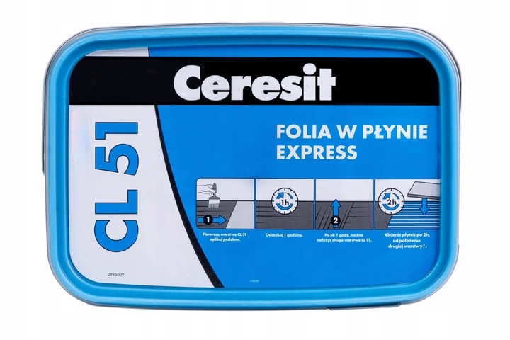 CERESIT FOLIA IZOLACYJNA W PŁYNIE CL 51 EXPRESS 1-K WYDAJNA GOTOWA 5KG