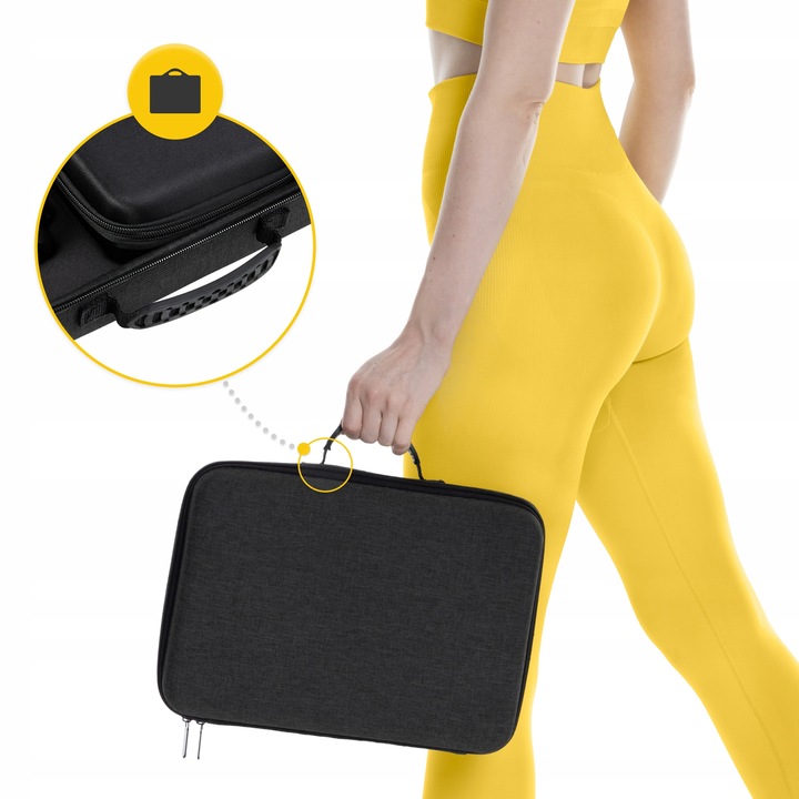 PISTOLET DO MASAŻU MASSAGE GUN+GŁOWICA PODGRZEWANA