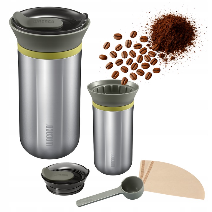 Przenośny Przelewowy Ekspres Do Kawy Wacaco Cuppamoka Stal Nierdzewna