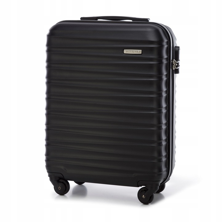 WITTCHEN mała walizka z ABS-u z żebrowaniem czarna