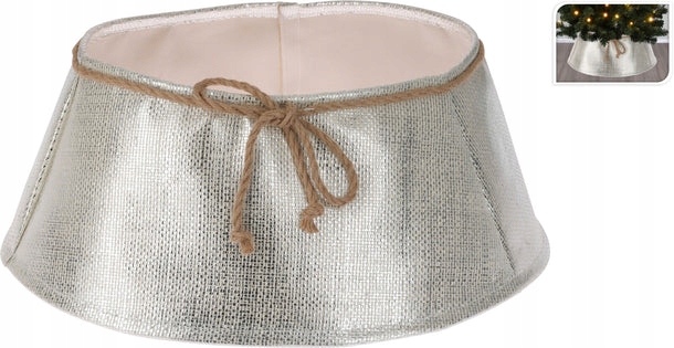 Osłonka choinkowa 40 cm, Srebrna