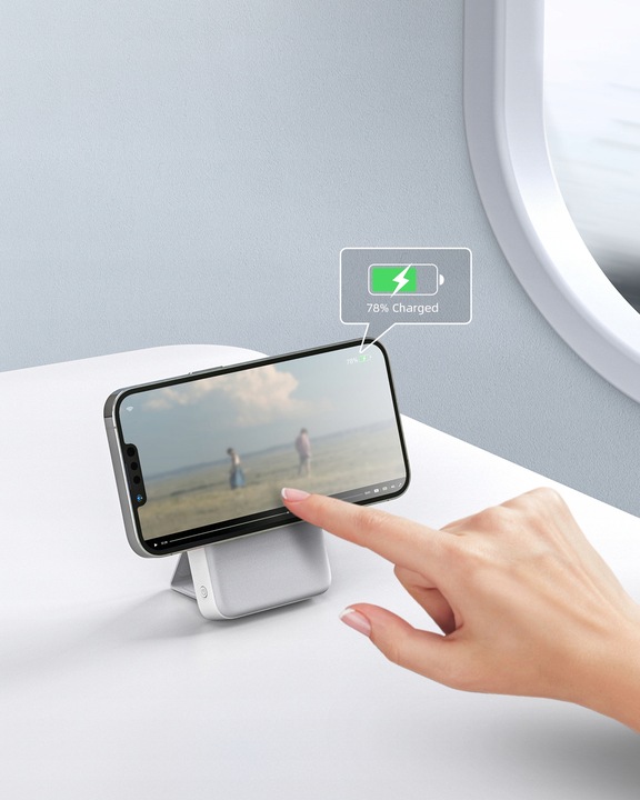 INNOSTYLE POWERMAG 2W1 SZYBKI POWERBANK INDUKCYJNY DO MAGSAFE 10000 STOJAK