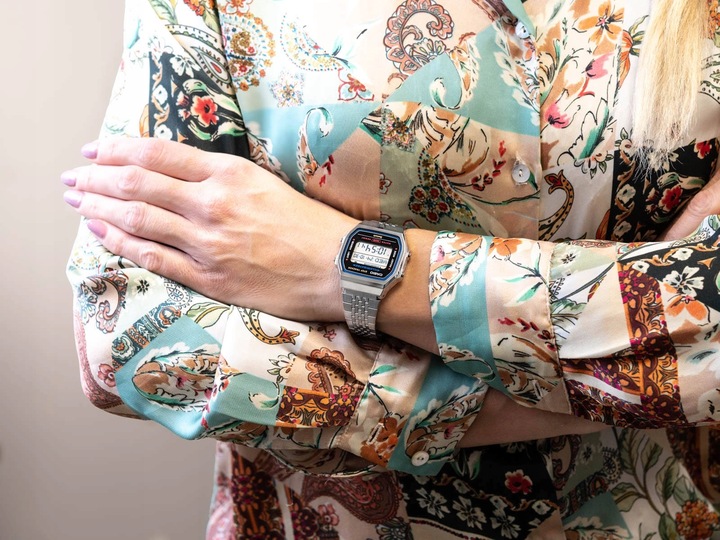 ZEGAREK CASIO ABL-100WE-1AEF VINTAGE SREBRNY BLUETOOH KROKOMIERZ DATOWNIK