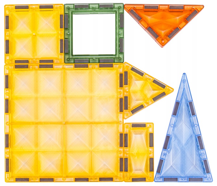 KLOCKI Kafelki KONSTRUKCYJNE MAGNETYCZNE DINOZAURY Zestaw Klocków 116 elem