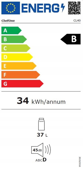 ChefOne IceBox CL40 lodówka turystyczna samochodowa przenośna 230v 12v 24v