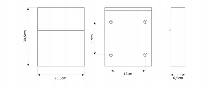 SKRZYNKA POCZTOWA NA LISTY POCZTĘ ANTRACYT + NAPIS ADRES ULICA NUMER