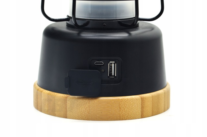 LAMPKA KEMPINGOWA LATARKA AKUMULATOROWA POD NAMIOT POWERBANK USB IP44 75H