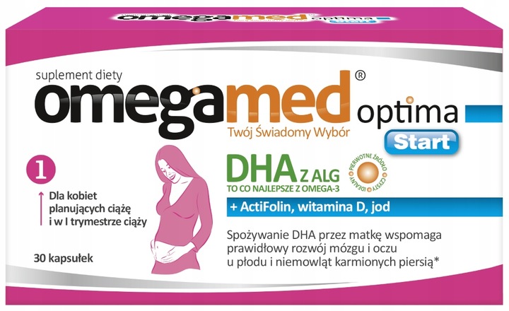 Omegamed Optima Start DHA z Alg 30 kapsułek