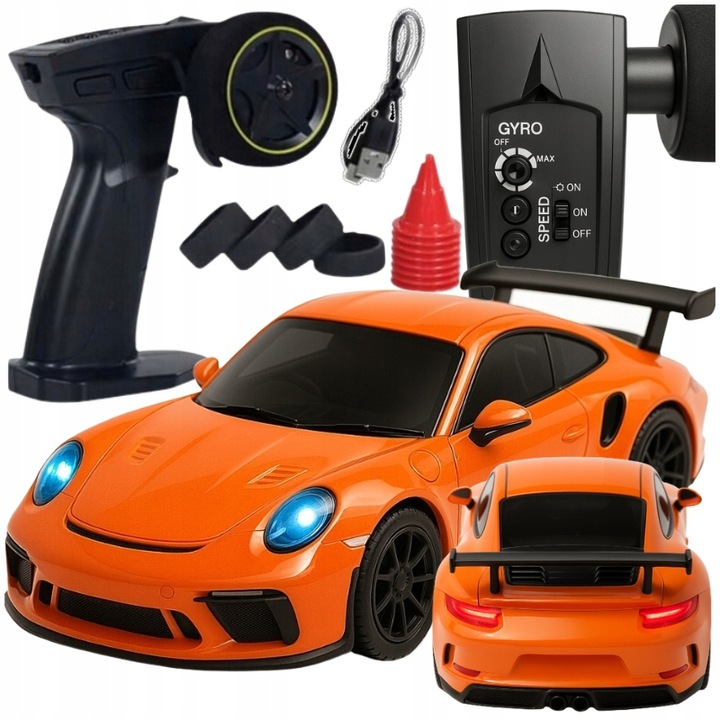 ZDALNIE STEROWANE AUTKO DRIFT RC 1:43 PILOT SPORTOWY POJAZD Z ŻYROSKOPEM