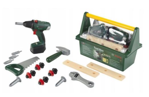 Skrzynka z wkrętarką i narzędziami Bosch Klein