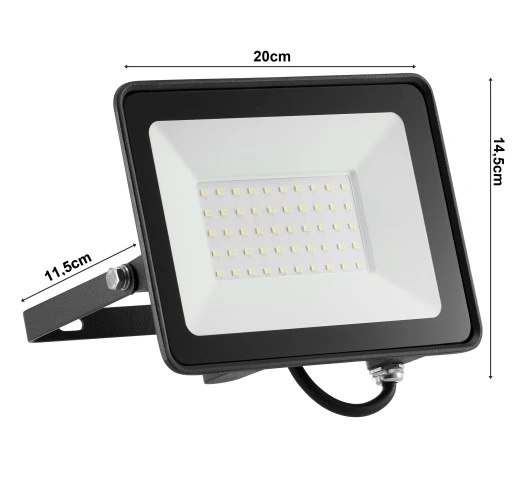 Halogen Naświetlacz LED 2x 50W + Statyw Budowlany barwa biała zimna