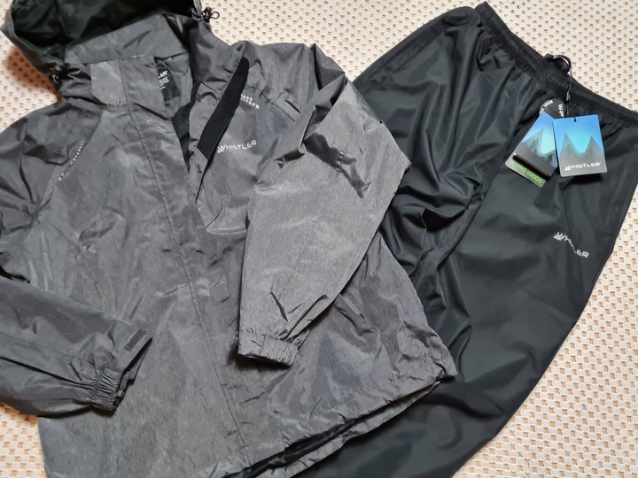 WHISTLER komplet przeciwdeszczowy ortalionowa kurtka/spodnie/podszewka r.40