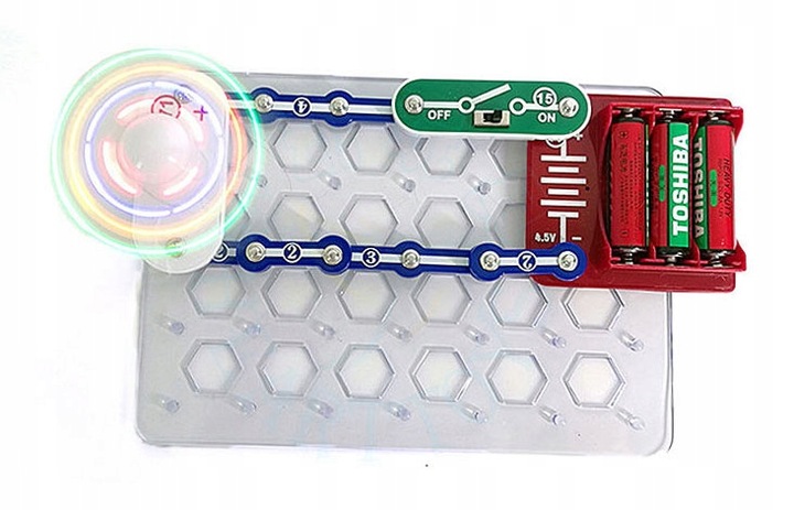 LABORATORIUM ELEKTRONIKI MAŁY ELEKTRONIK ZABAWA NAUKOWA - ZESTAW DLA DZIECI