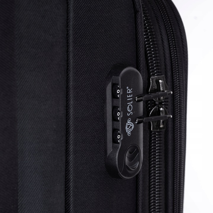 Walizka ŚREDNIA na kółkach podróżna MATERIAŁOWA miękka pojemna GRATIS KOLOR