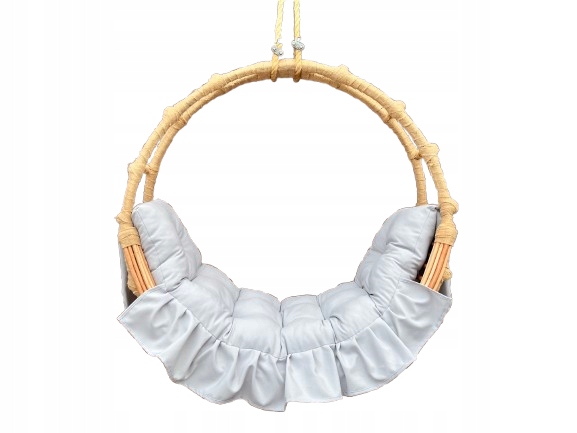 Huśtawka wiklinowa z poduszką DWA WZORY hamak wiklinowy 100 cm