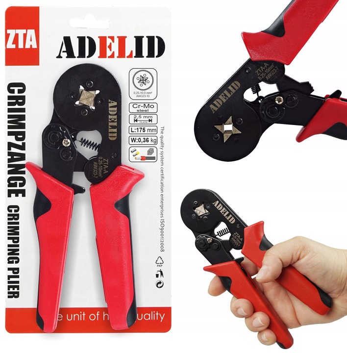 ADELID ZACISKARKA PRASKA KABLI TULEJEK KOŃCÓWEK 10