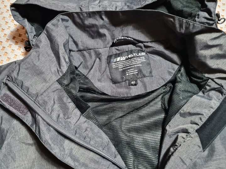 WHISTLER komplet przeciwdeszczowy ortalionowa kurtka/spodnie/podszewka r.40