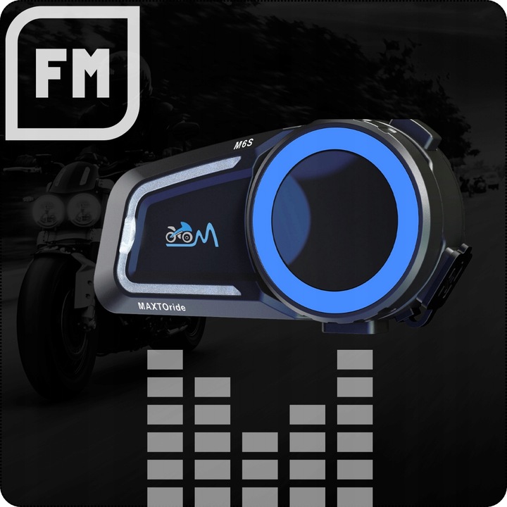 INTERKOM MOTOCYKLOWY MaxTo M6S MESH SYSTEM DO 8 MOTOCYKLISTÓW PO POLSKU