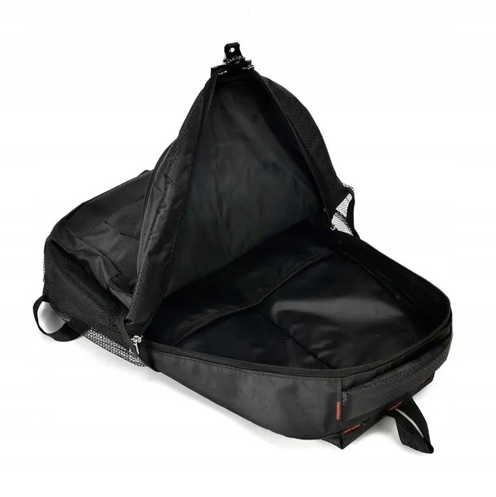 Plecak męski do pracy na laptopa szkolny młodzieżowy pojemny czarny solidny