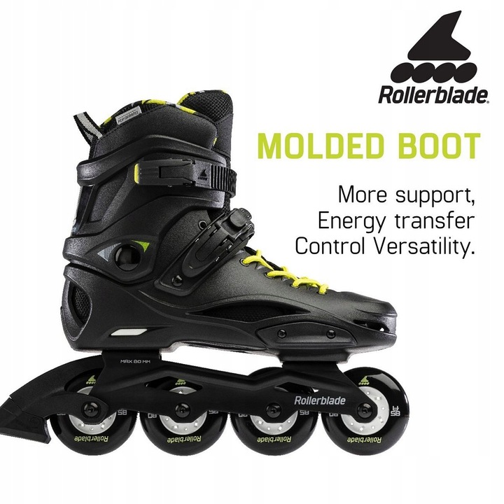 LesznoOkrężna10A! Nowe Rolki Rollerblade RB Cruiser 25,0 Black Yellow Cena!